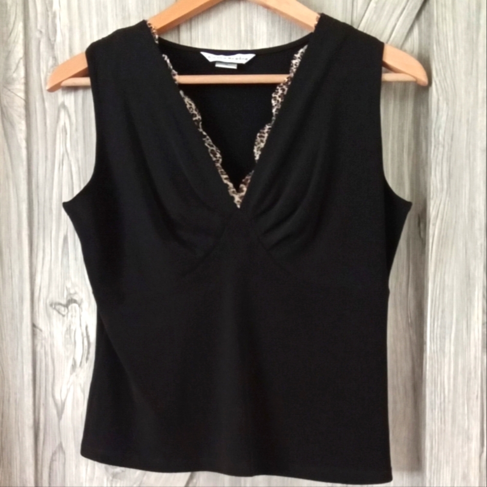 Bianca Nygard Black Sleeveless Top M